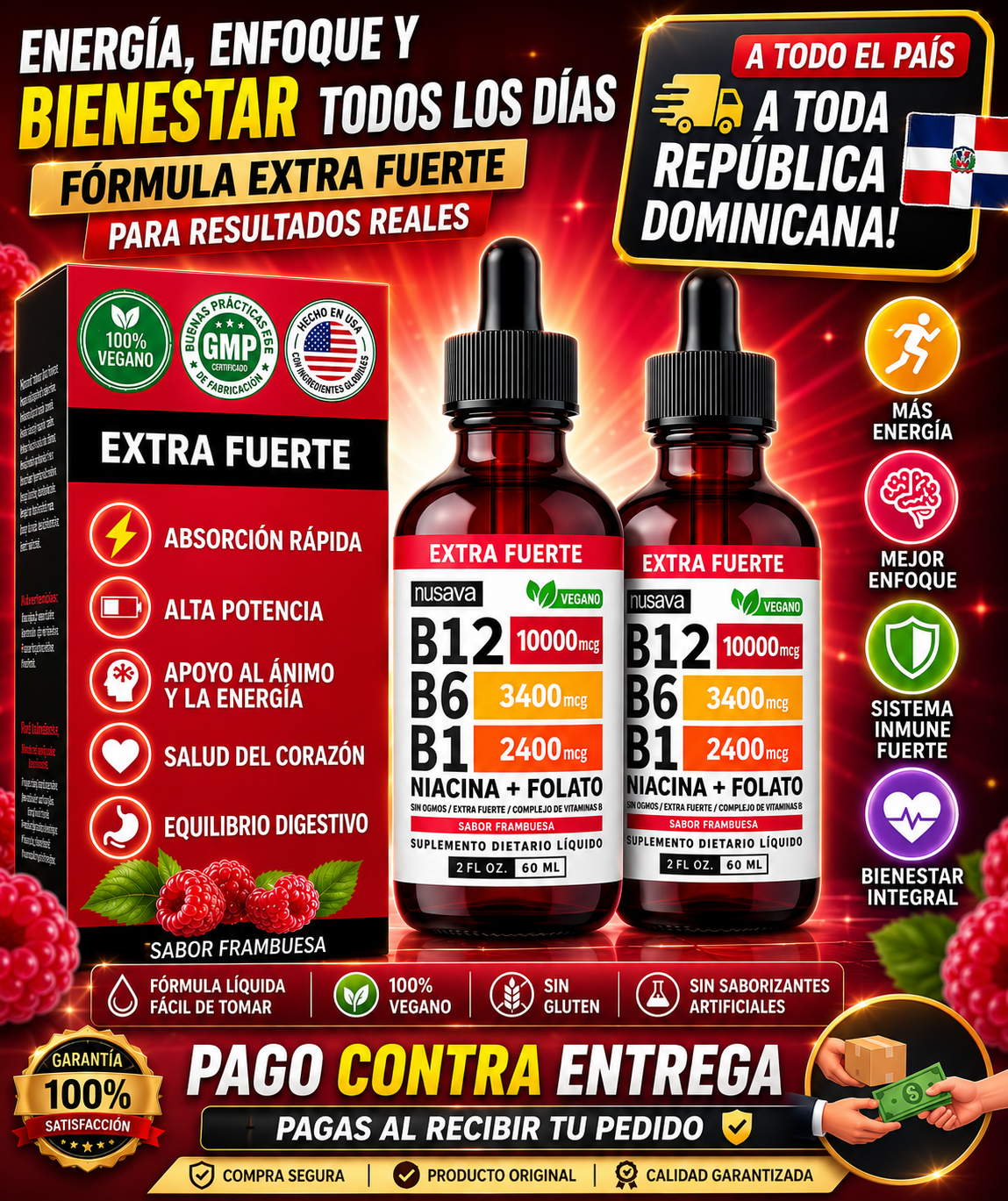 ✨💧 NUSAVA B12 💧✨ ⚡ Energía Que Se Siente ⚡