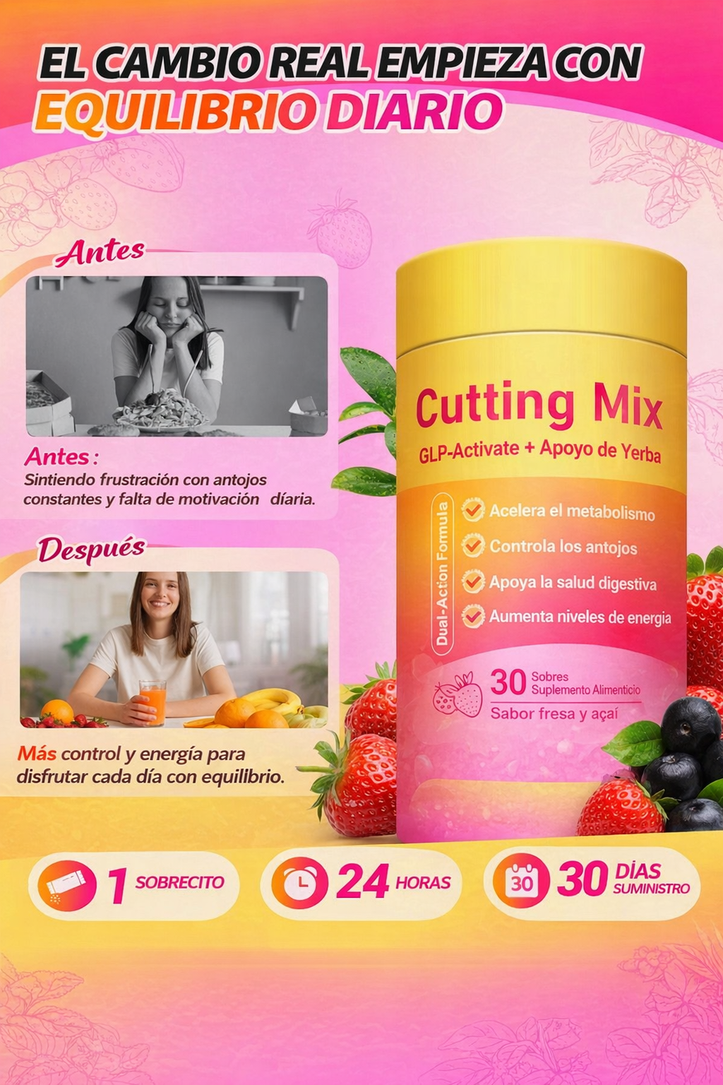 🌸✨ CUTTING MIX ✨🌸 💖 Control de Antojos y Equilibrio Diario 💖