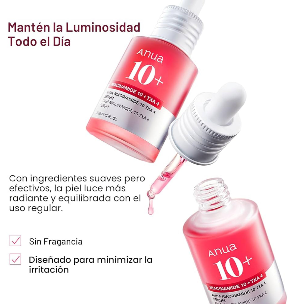 ✨ Sérum con Niacinamida 10% + Ácido Tranexámico 4% ✨