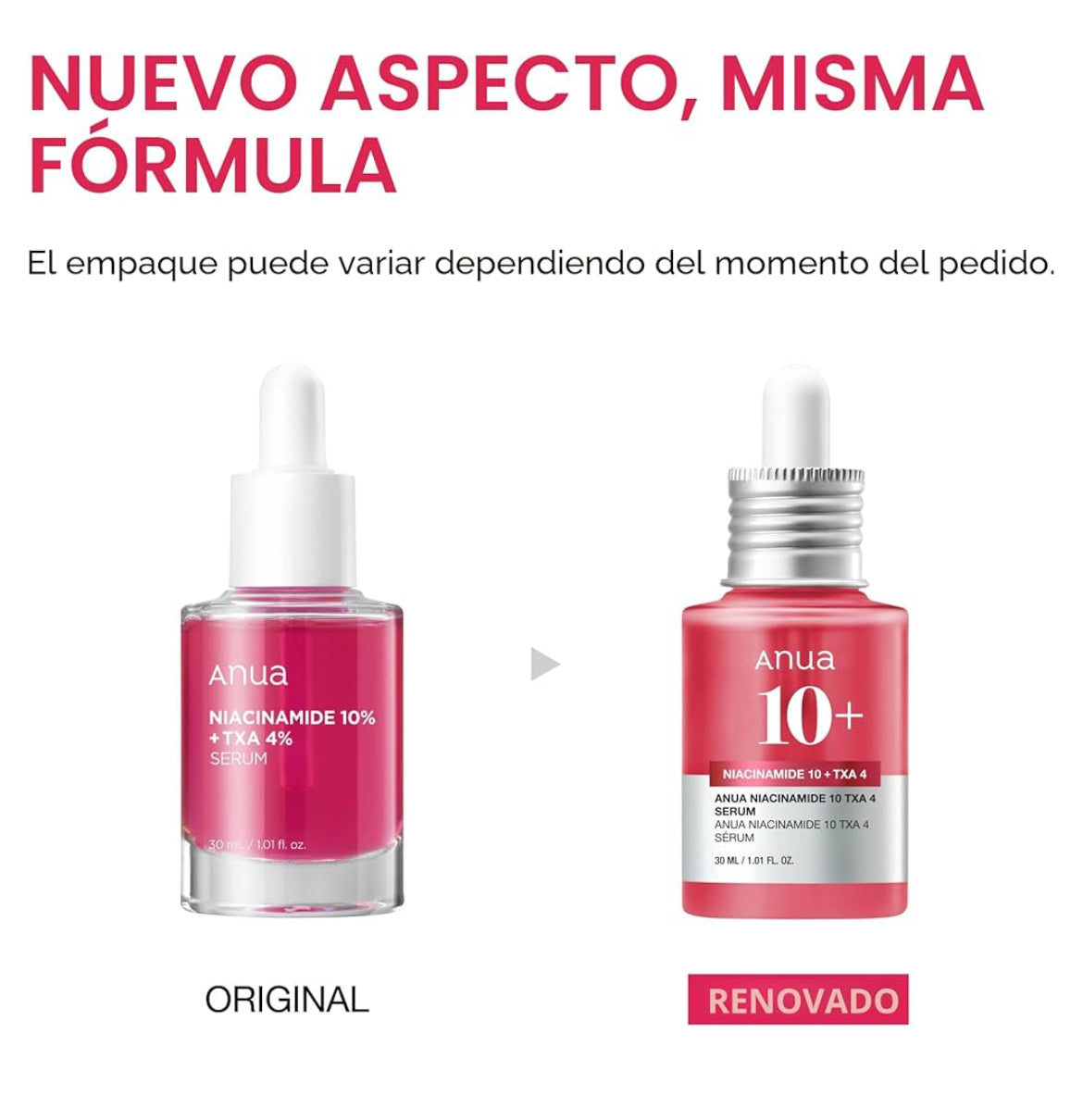 ✨ Sérum con Niacinamida 10% + Ácido Tranexámico 4% ✨